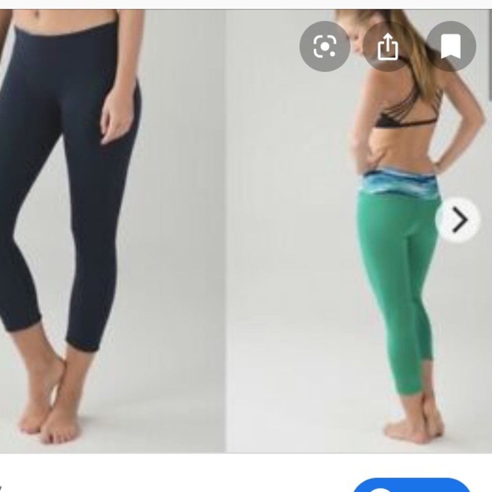 Lululemon Reversible Wunderunder Crop Sz 6